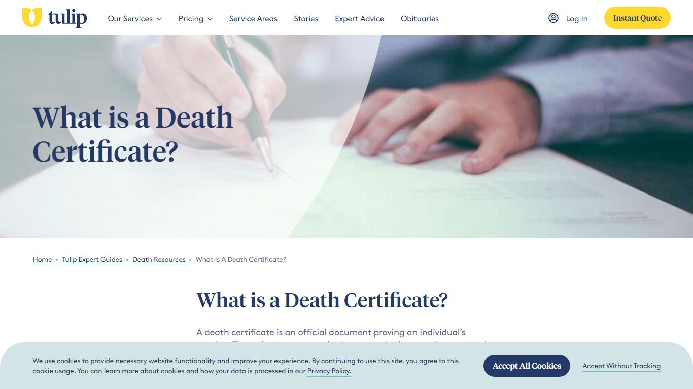 What is a Death Certificate? - tulipcremation.com